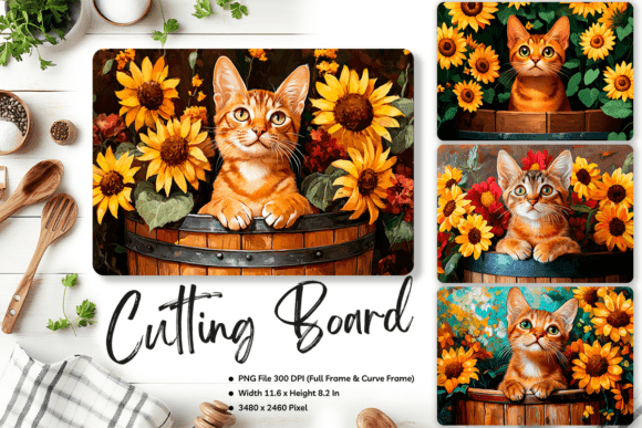 Cat Cutting Board Animal Chopping Board4