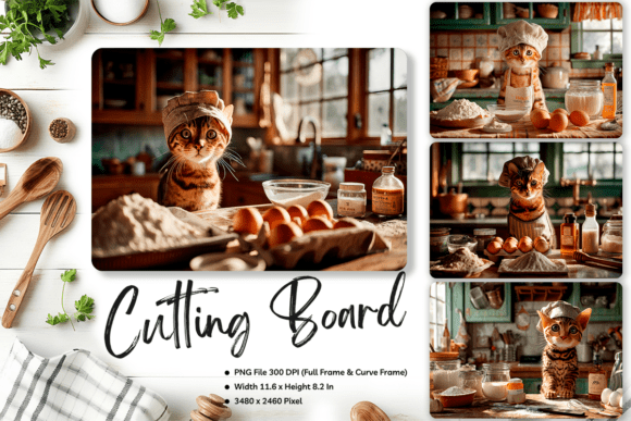 Cat Cutting Board Animal Chopping Board6
