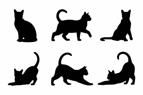 Cat Silhouettes Design