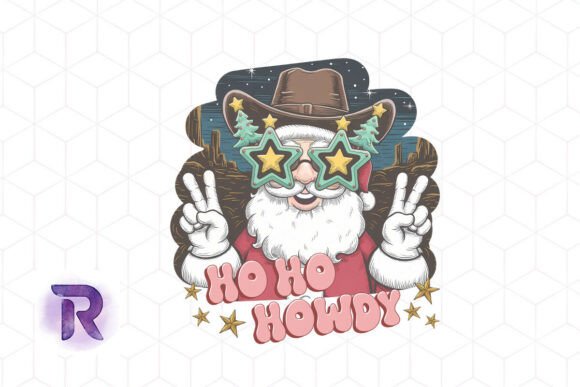 Cowboy Cat Christmas Cheer PNG