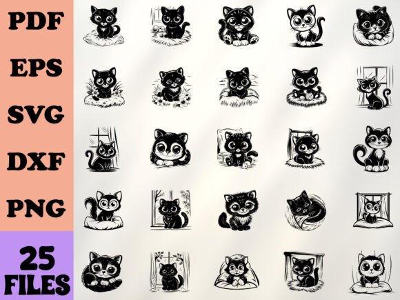 Cute Black Cat Bundle Review