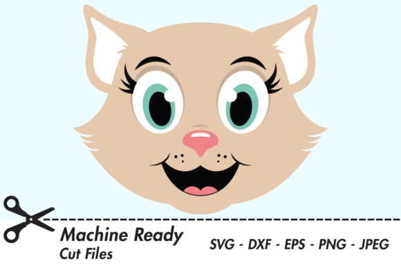 Cute Girl Cat Face