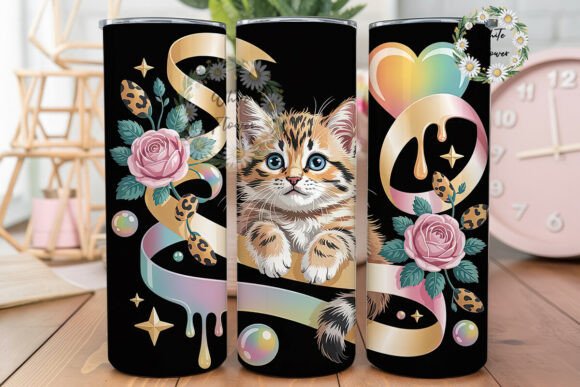 Cute Kitten 20oz Tumbler Wrap