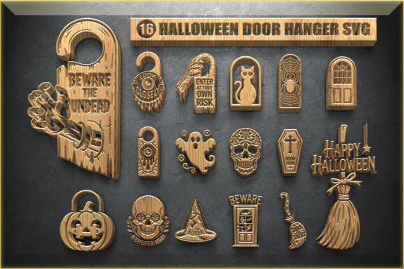 Halloween Door Hanger SVG Bundle