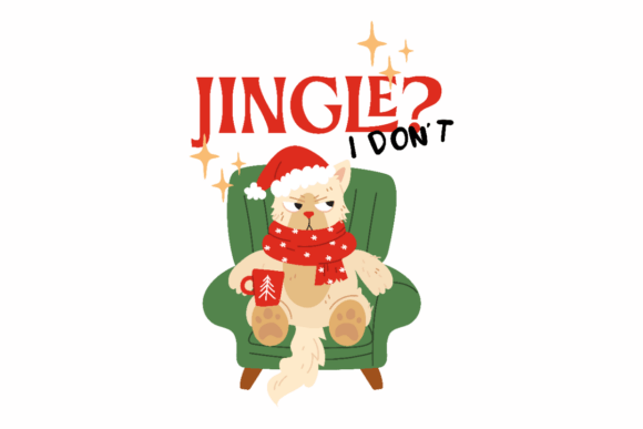 Jingle Funny Christmas Cat