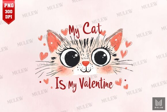 Valentine Cat: My Cat Is My Valentine PNG
